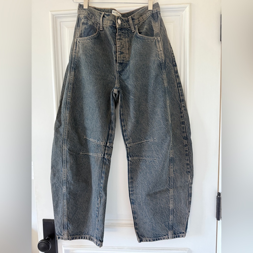 We The Free Good Luck Mid-Rise Barrel Jean in Ian Indigo